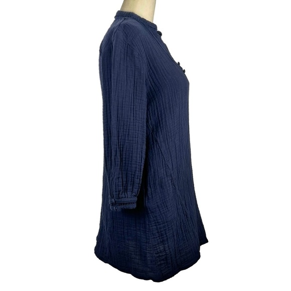 ZARA GUAZE V-NECK LONG SLEEVE PULL-OVER TUNIC/MINI DRESS - Picture 10 of 10